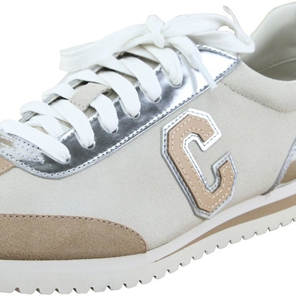 Silver Chalk Women's Ian Mirror Metallic Suede - Picture 2 of 7